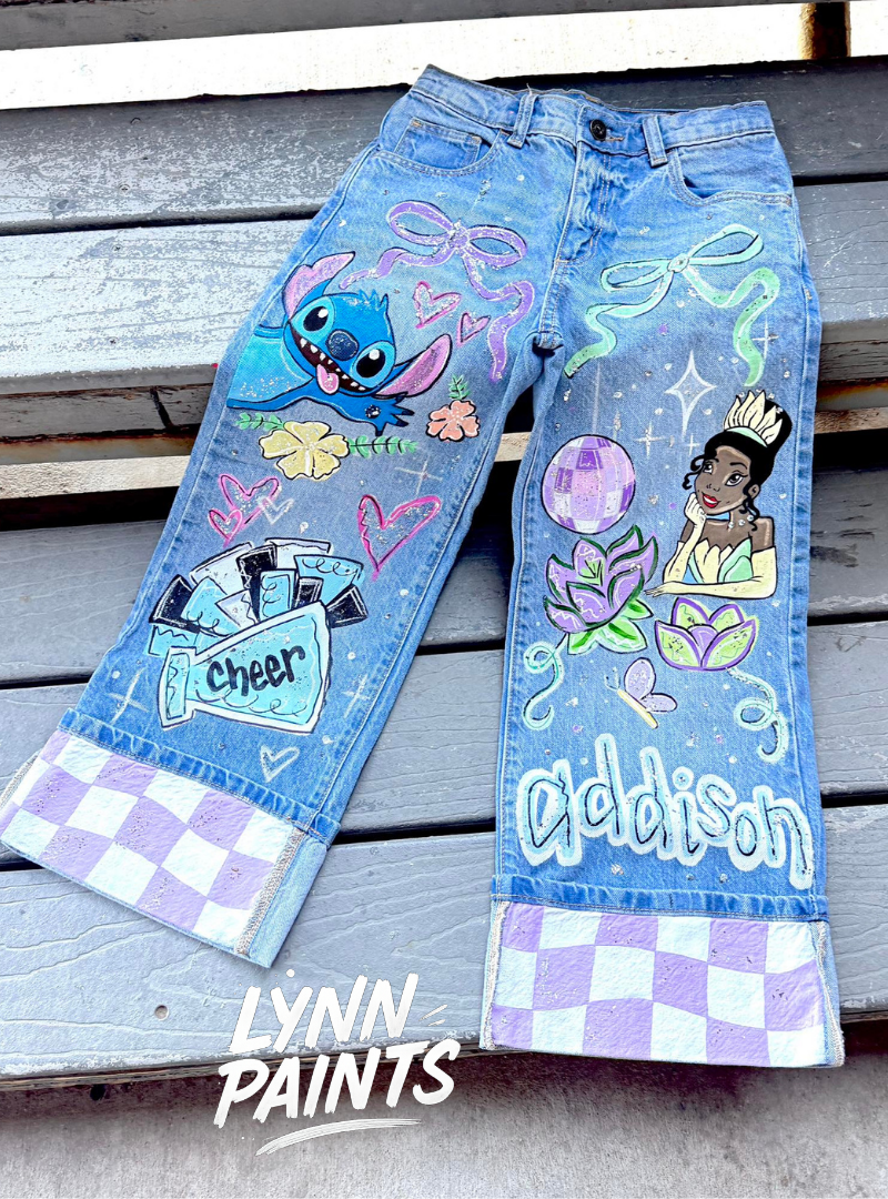 Custom Kids Jeans — Cartoon, Sports & Theme Design