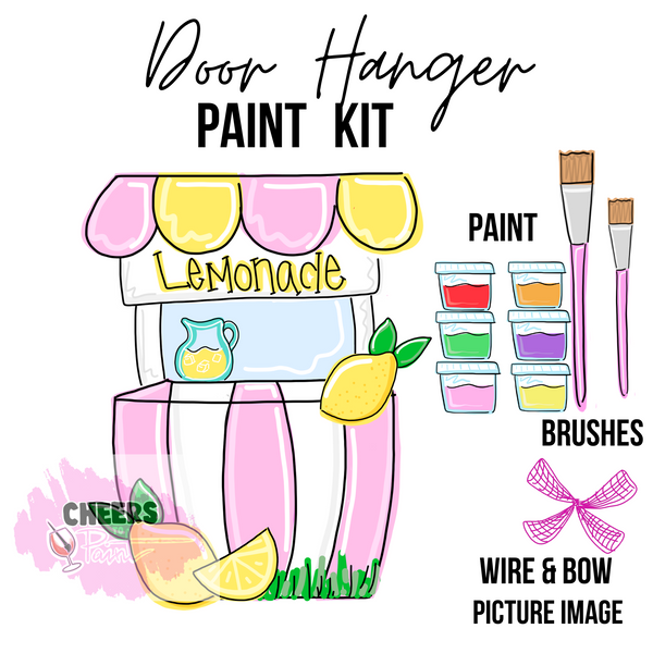 Lemonade Stand- DIY Door Hanger Craft Wood Paint Kit
