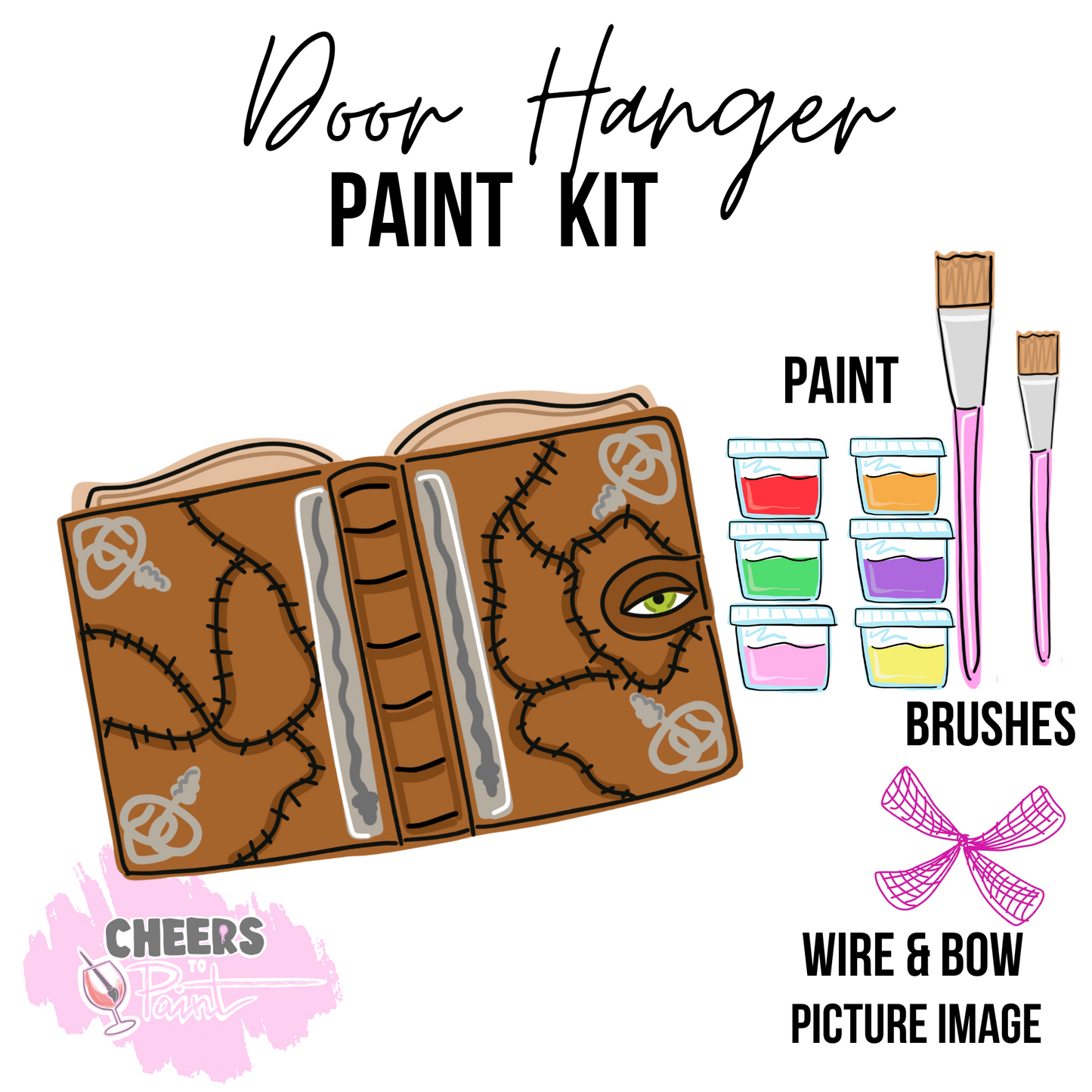 Book- DIY Door Hanger Craft Wood Paint Kit