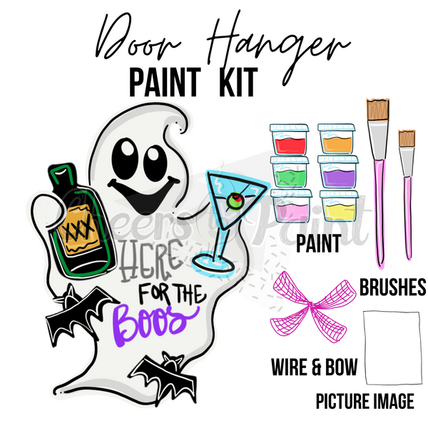 Here for the Boos- DIY Door Hanger Craft Wood Paint Kit