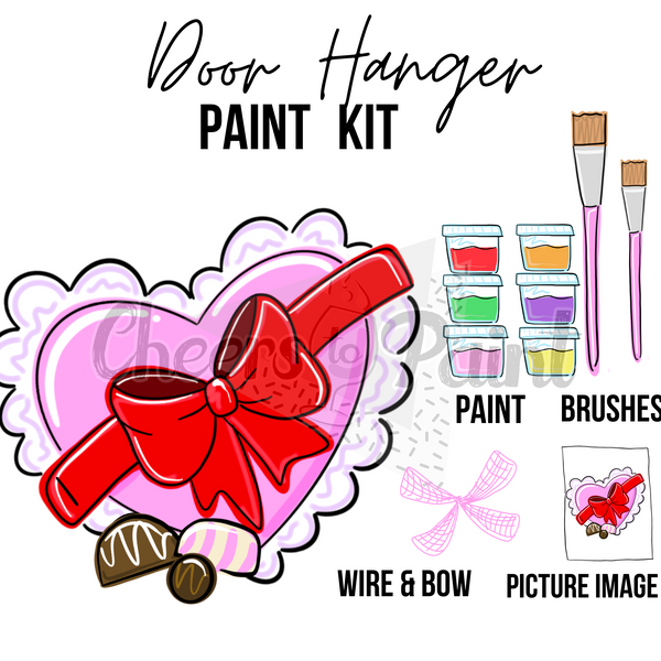 Candy Box- DIY Door Hanger Craft Wood Paint Kit