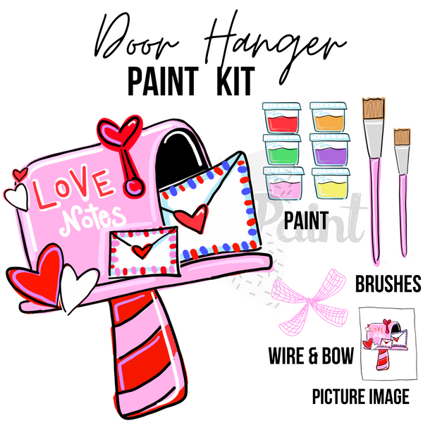 Love Mailbox- DIY Door Hanger Craft Wood Paint Kit