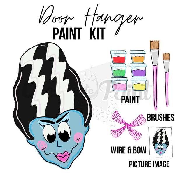 Bride of Frank- DIY Door Hanger Craft Wood Paint Kit