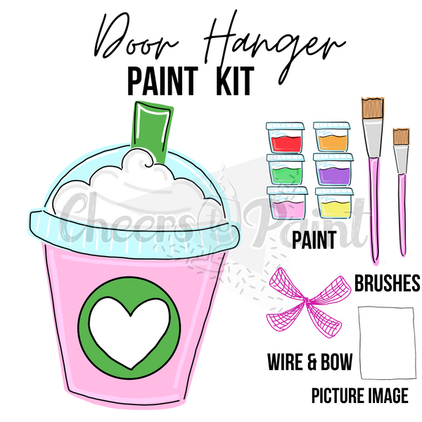 Frapp- DIY Door Hanger Craft Wood Paint Kit