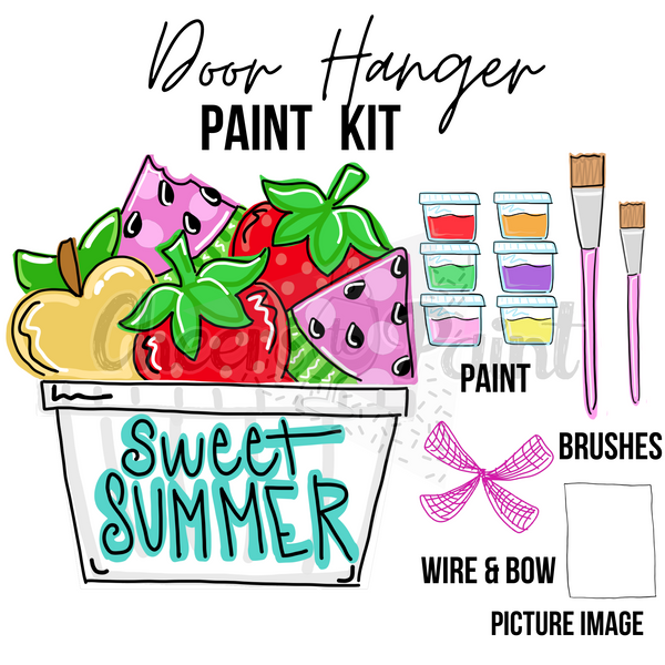 Fruit Basket- DIY Door Hanger Craft Wood Paint Kit