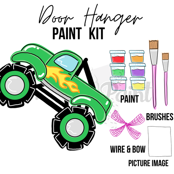 Monster Truck- DIY Door Hanger Paint Kit