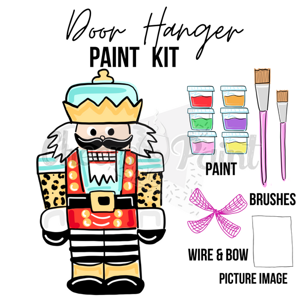 Nutcracker- DIY Door Hanger Craft Wood Paint Kit