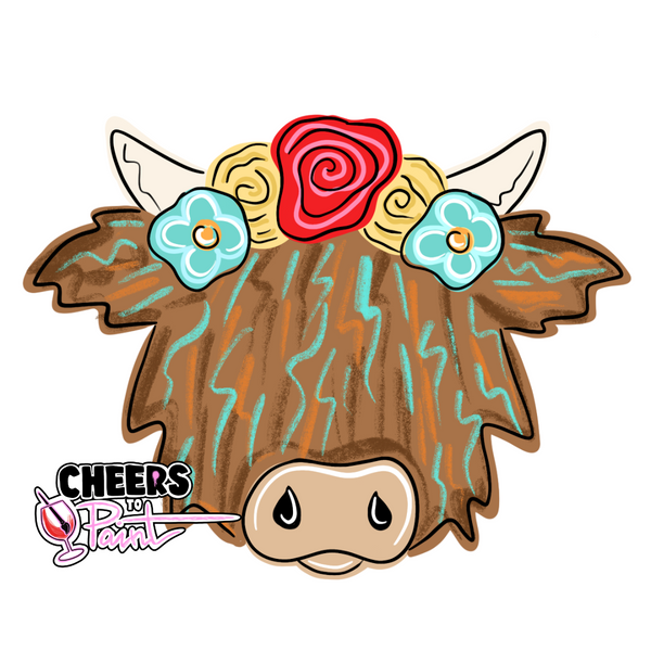 Unfinished Wood- Highland Cow Cutout