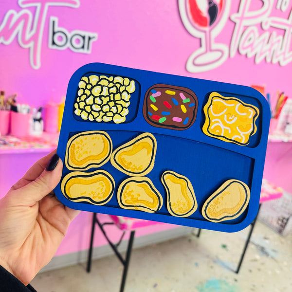 Kids Cuisine TV Dinner – Hand-Painted Wood Nostalgia Art