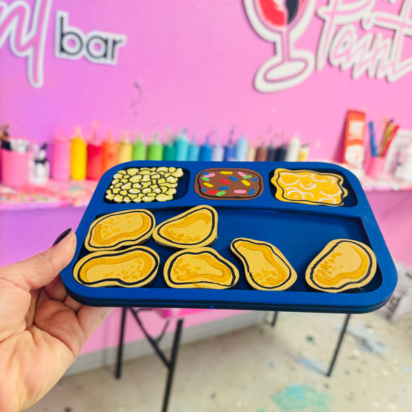 Kids Cuisine TV Dinner – Hand-Painted Wood Nostalgia Art