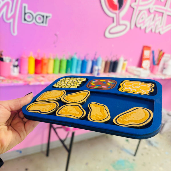 Kids Cuisine TV Dinner – Hand-Painted Wood Nostalgia Art