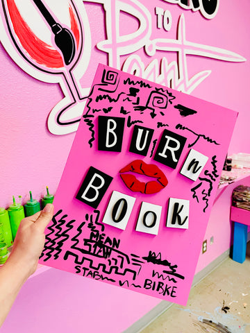 3D Burn Book- DIY Craft Wood Paint Kit