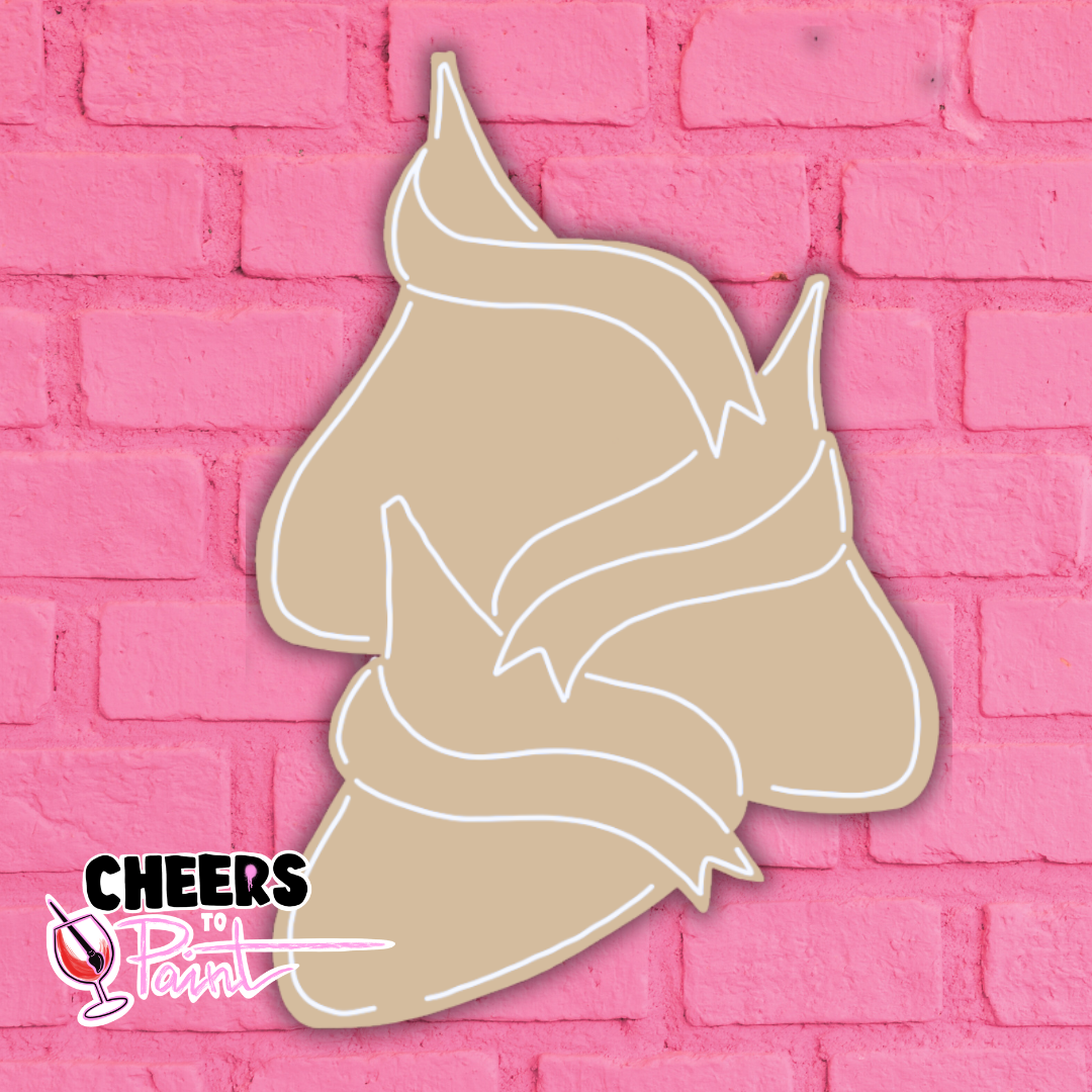 Unfinished Wood-Candy Kisses Cutout