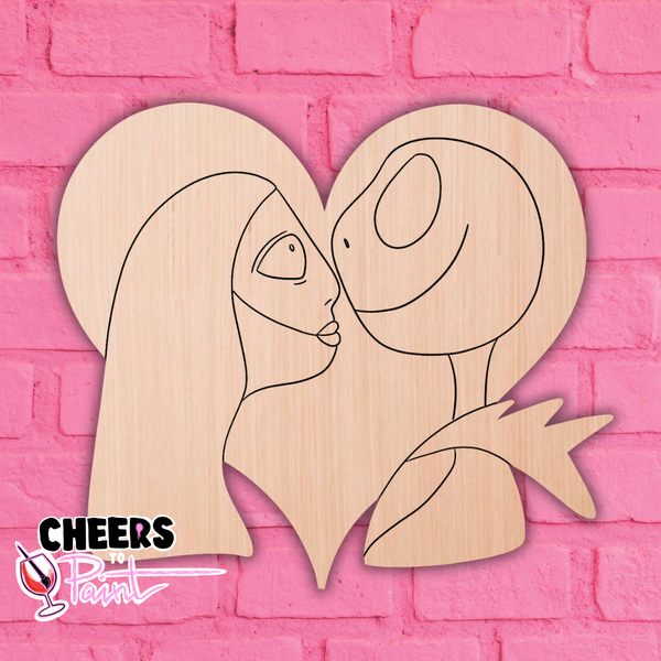 Unfinished Wood- Love Never Dies Cutout