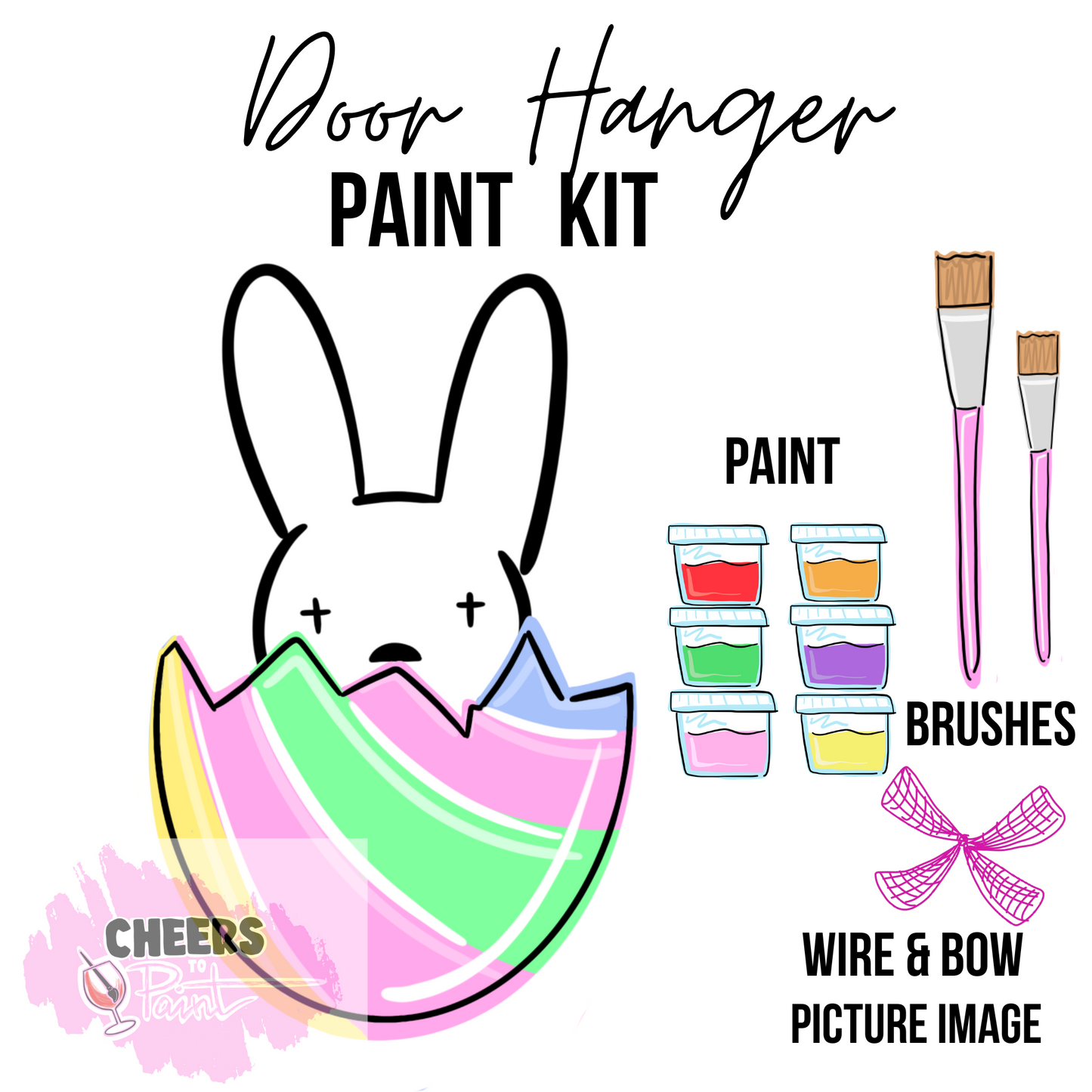 Bad Egg- DIY Door Hanger Craft Wood Paint Kit