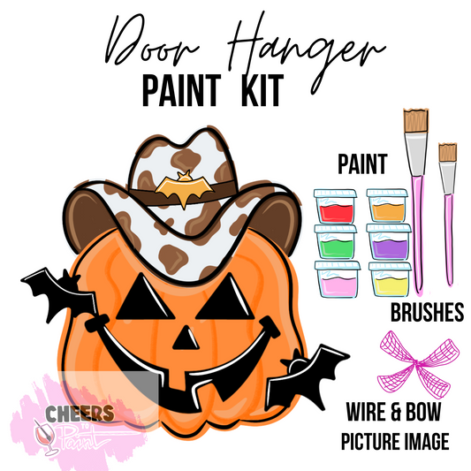 Cowboy Jack- DIY Door Hanger Craft Wood Paint Kit