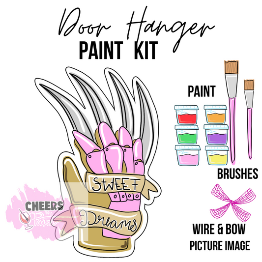 Freddy Sweet Dreams- DIY Door Hanger Craft Wood Paint Kit