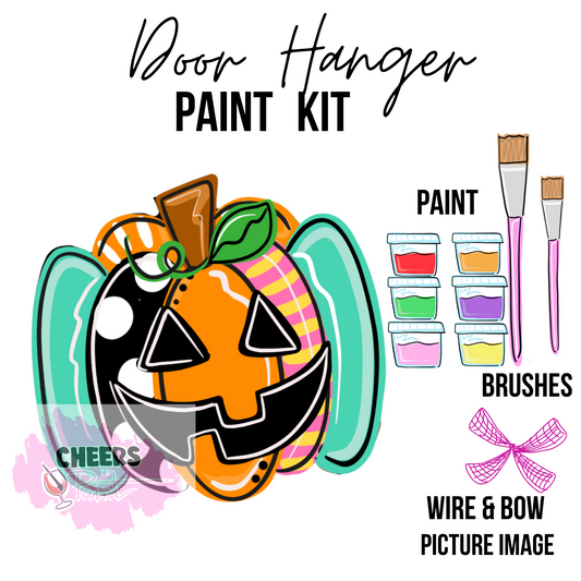 JackOLantern- DIY Door Hanger Craft Wood Paint Kit