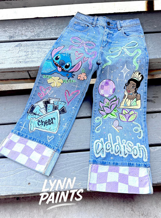 Custom Kids Jeans — Cartoon, Sports & Theme Design