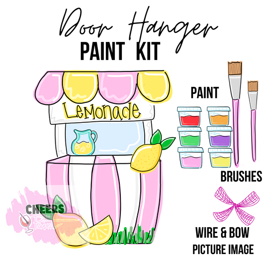 Lemonade Stand- DIY Door Hanger Craft Wood Paint Kit