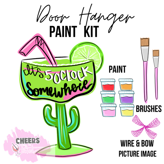 Margarita- DIY Door Hanger Craft Wood Paint Kit