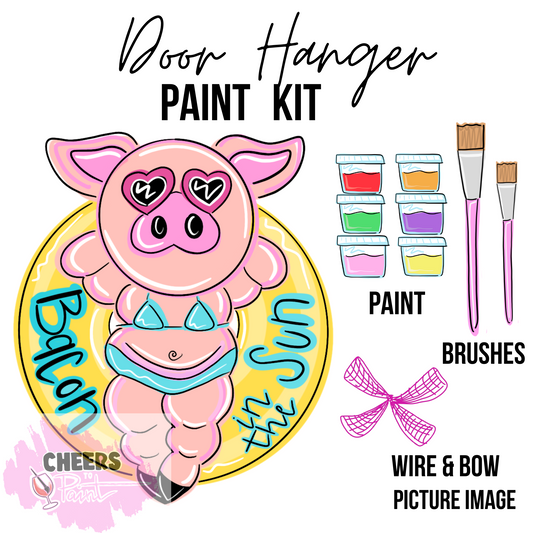 Bacon in the Sun- DIY Door Hanger Craft Wood Paint Kit