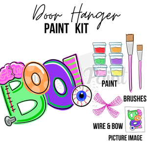 BOO!- DIY Door Hanger Craft Wood Paint Kit