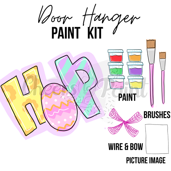 HOP Words- DIY Door Hanger Craft Wood Paint Kit