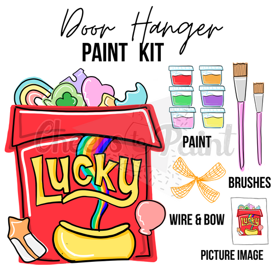 Lucky Charms- DIY Door Hanger Craft Wood Paint Kit