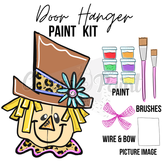 Scarecrow- DIY Door Hanger Craft Wood Paint Kit