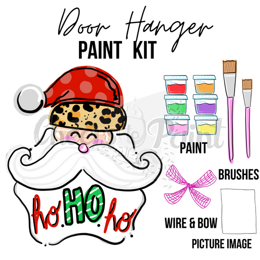 Santa Claus- DIY Door Hanger Craft Wood Paint Kit