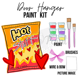 Hot Chip Bag- DIY Door Hanger Craft Wood Paint Kit