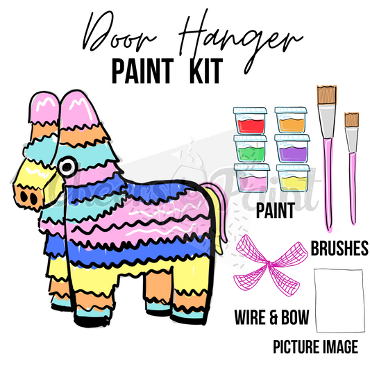 Piñata- DIY Door Hanger Craft Wood Paint Kit