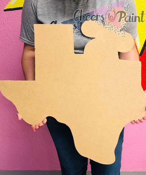 Texas Oil- DIY Door Hanger Craft Wood Paint Kit